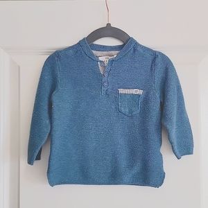 Zara knitwear blue top